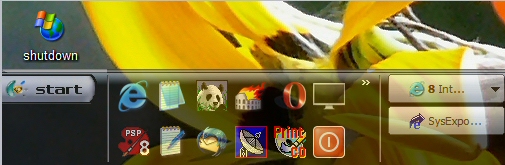 taskbar Detail of WindowsXP Supercharging